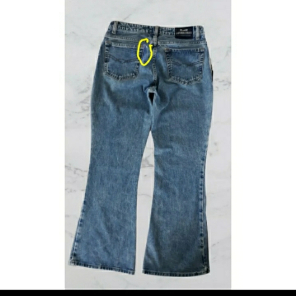 Womens vtg Canyon River blues sz 7 wide Leg 100% cotton Denim Jean's pants - Picture 5 of 8